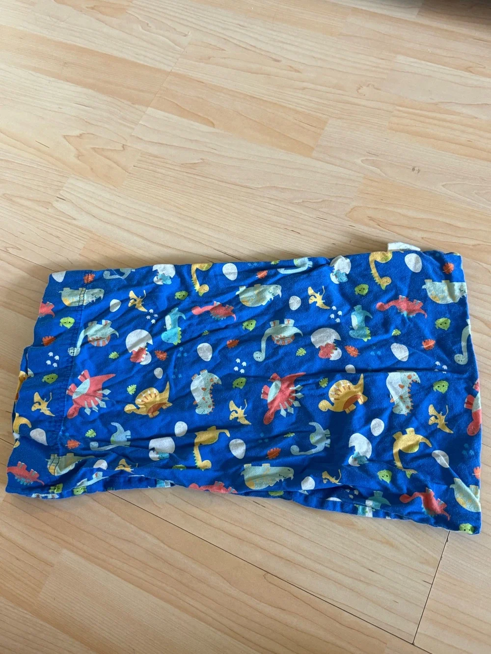 Blue Kids toddler pillow case with Colorful dinosaur Creature Print